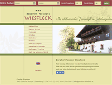 Tablet Screenshot of pension-wiesfleck.at